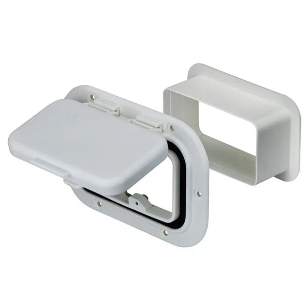 RV / Trailer - White with Trim Caravan Air Vent/Boat Scupper
