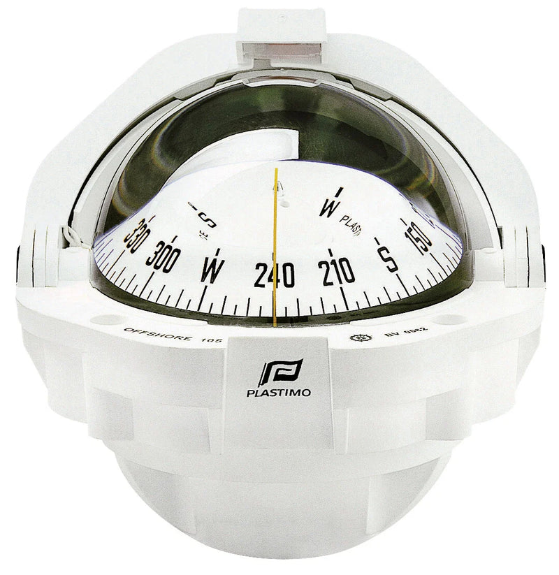 Powerboat Compass Plastimo Offshore 105 Flush White Card & Case