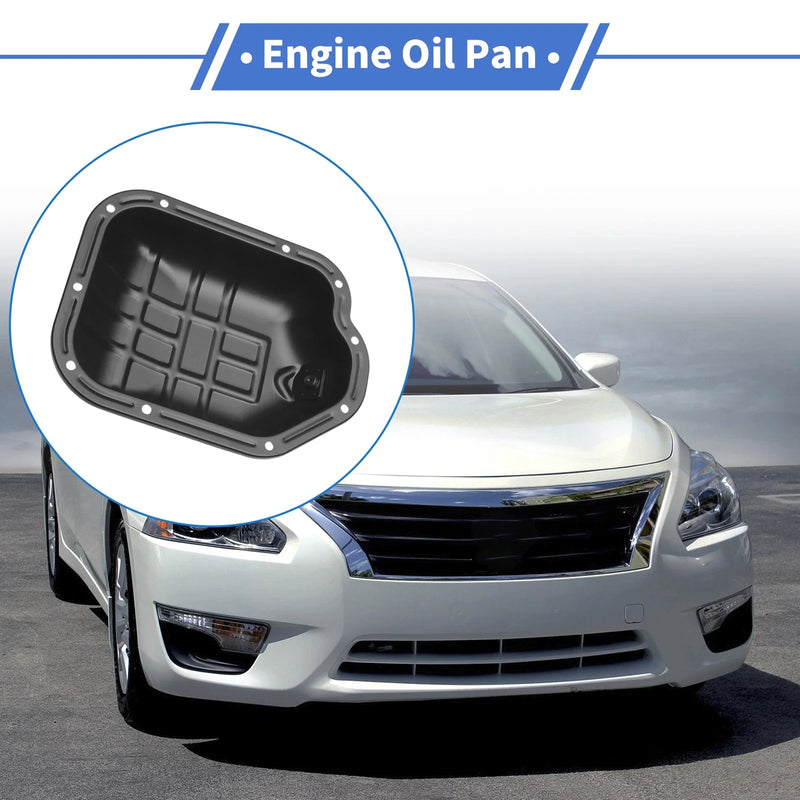 Infiniti I35 Base V6 3.5L (2002 - 2004) Iron Black 1 Pc Engine Oil Pan