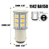 Marine Boat 4 x 27SMD BA15D Red LED Light Bulbs (1004, 1076, 1142)