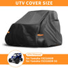 Yamaha YXZ1000R 2 Seater Black Waterproof UTV Cover Side by Side