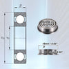 10pcs 8x16x5mm Double Metal Shield Single Row Deep Groove Ball Bearings