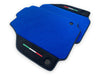 Ferrari 488 Spider Alcantara Leather Blue Floor Mats (2015-2020)