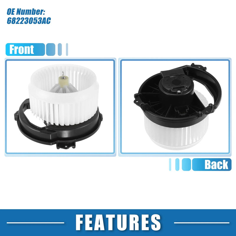 Jeep Cherokee Heater Blower Motor Assembly (2016-2021)