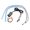 2 x 30cm RGB APP Sequential Flexible LED DRL Turn Signal Strip Lights