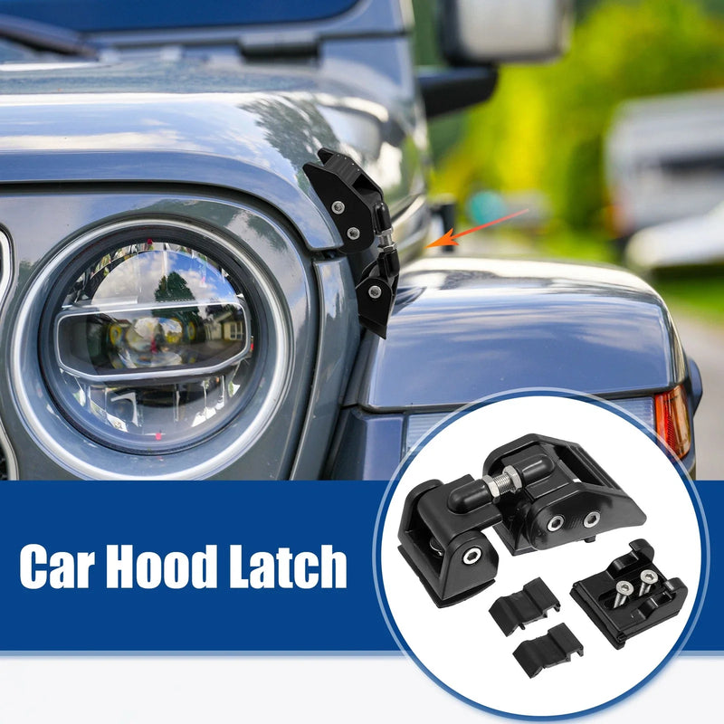 Jeep Wrangler JK (2011-2018) - Black 2 x Locking Catch Front Hood Latches