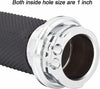 Harley Sportster, Dyna, Softail 25mm Chrome Handlebar Hand Grips (2004-2023)