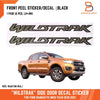 Ford Ranger PX3 Wildtrak Front Door Sticker Decal (2018-2021)