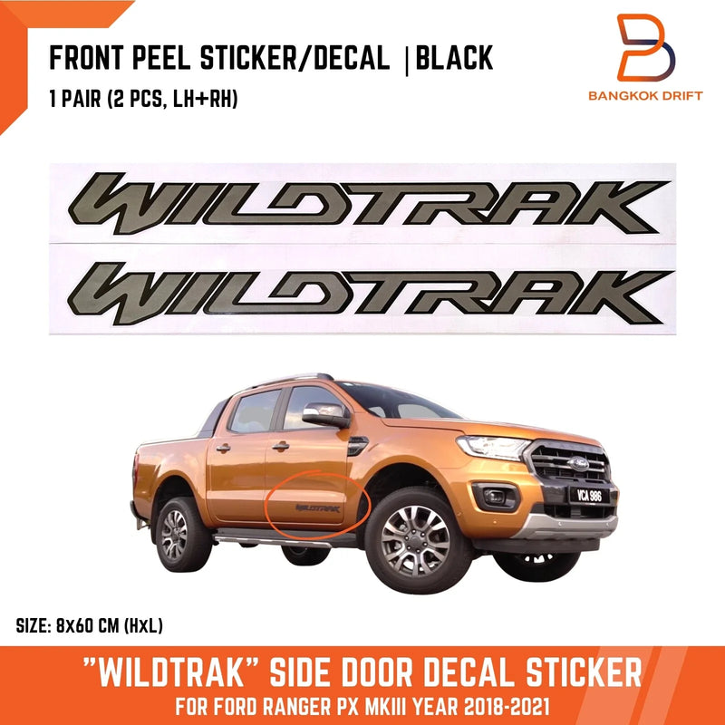 Ford Ranger PX3 Wildtrak Front Door Sticker Decal (2018-2021)