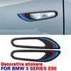 BMW 3 Series E90 E92 E93 Carbon Fiber Side Fender Panel Cover Trim (2005-2012)