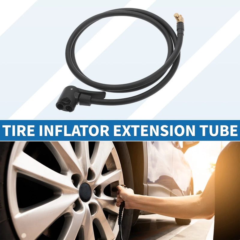 Car Motorcycle Inflator Extension Tube 51.18in M8x0.8 0.305in x32TPI