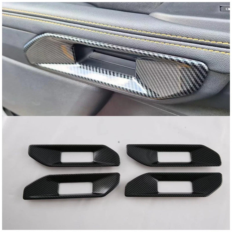Ford Ranger Carbon Fiber Inner Door Armrest Frame Lid Cover Trim (2023)