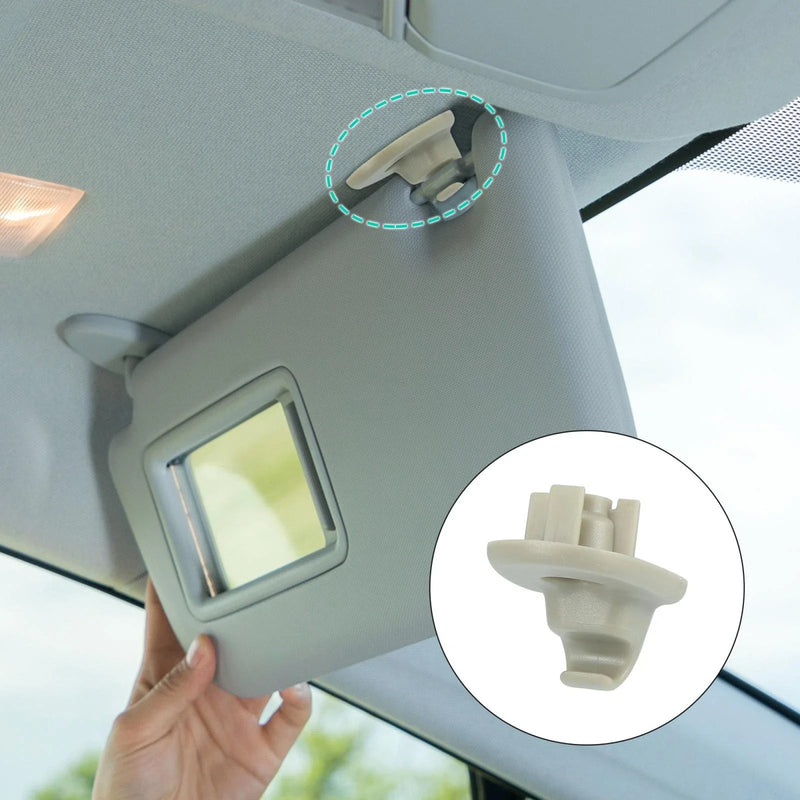 Dodge Nitro Gray Car Plastic Sun Visor Hook Clip (2007-2011)