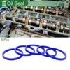 Oil Seal 85x95x8mm TPU Seal Ring Rotary Shaft High Pressure Blue 5 Pcs