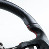 Ford Mustang Steering Wheel Matte Black Carbon Fiber Perforated Leather (2019)