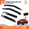 Isuzu D-MAX RG Dual Cab Ute Weathershields Window Visors 4 x (2020-2023)