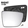 KIA Venga Right Side White Mirror Glass w/ Back (2009-2020)