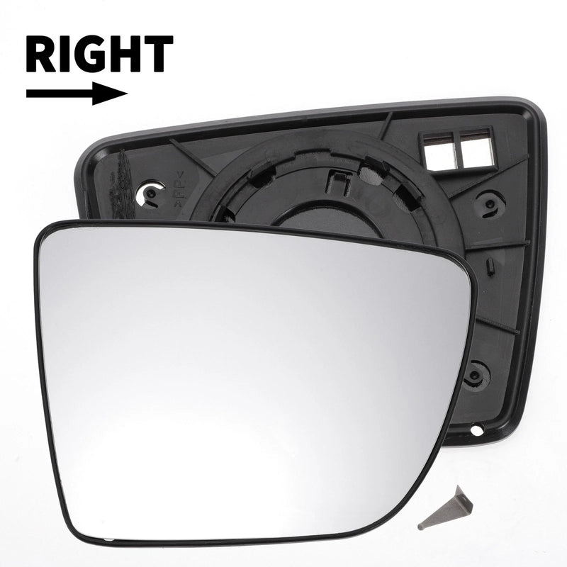 KIA Venga Right Side White Mirror Glass w/ Back (2009-2020)