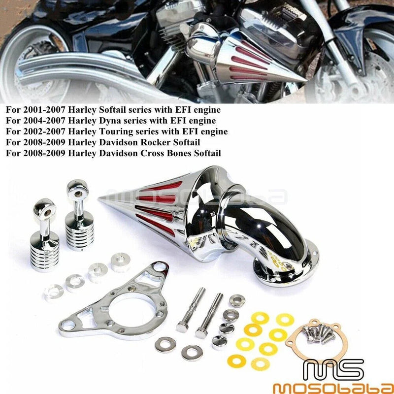 Harley Softail Road King Chrome Spike Air Cleaner Intake Filter