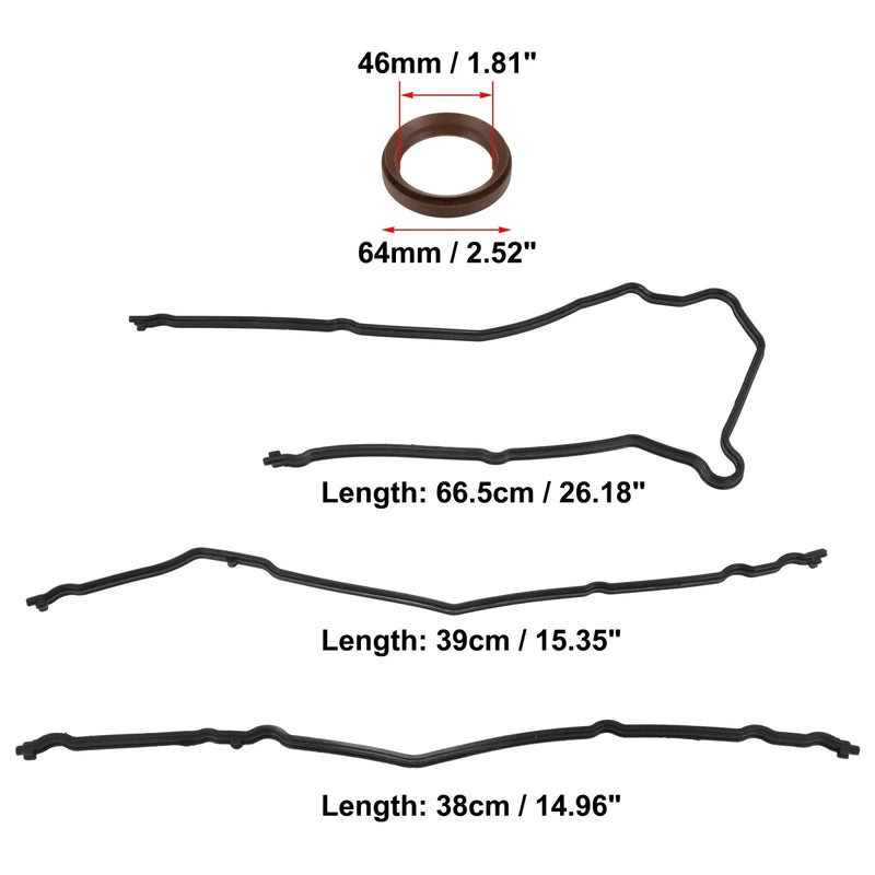Ford E-150 E-250 F-150 E-350 F53 Timing Cover Seal Gaskets