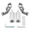 Harley Yamaha 1.25" Short Angled Highway Engine Guards Foot Pegs