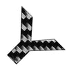 Car Badge Emblem Stickers Carbon Black Alphabet Letter Decals