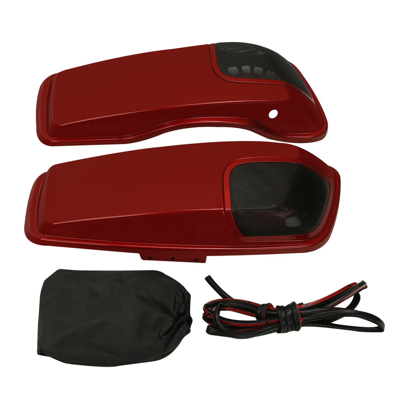 Harley Electra Glide Saddlebag Lid Speaker Cutout Grill (14-24)
