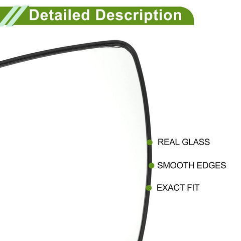 Kia Sportage Heated Left Side Mirror Glass (2011-2016)