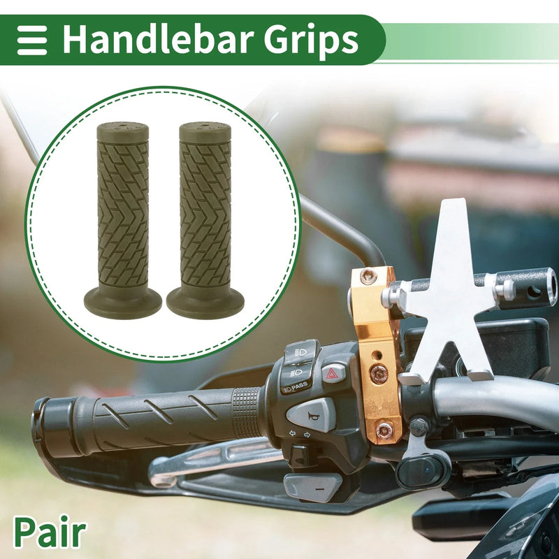 Motorcycle Handlebar Grips Cover 25mm TPU Green