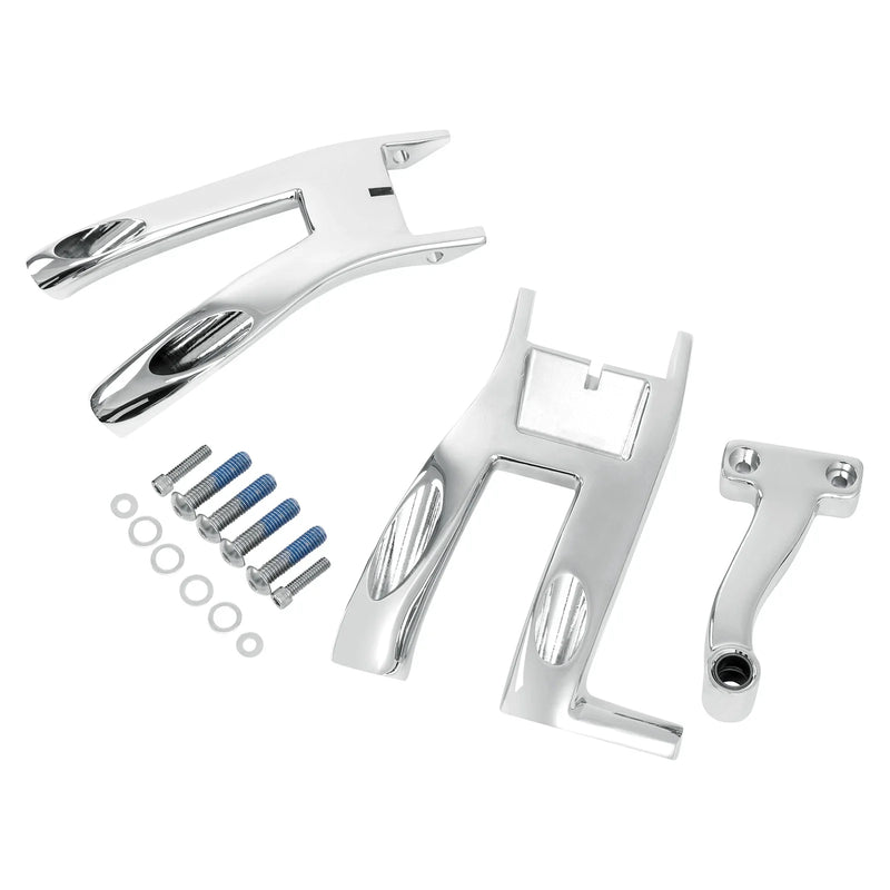 Harley Softail Deluxe Chrome Rider Floorboard Footboards Bracket (2018-25)