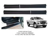 Isuzu D-Max Crew Cab 4 x Matte Black Sill Scuff Plates (2020-2022)