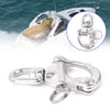 1pcs / 70mm / Marine Grade 316 Stainless Steel Snap Shackle With Swivel Bail