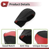 Chevrolet Cruze Gear Shift Knob Cover Red Carbon Fiber Black Faux Leather