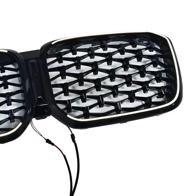 BMW X3 X4 (2022-2024) Black with LED Front Kidney Grille Mesh