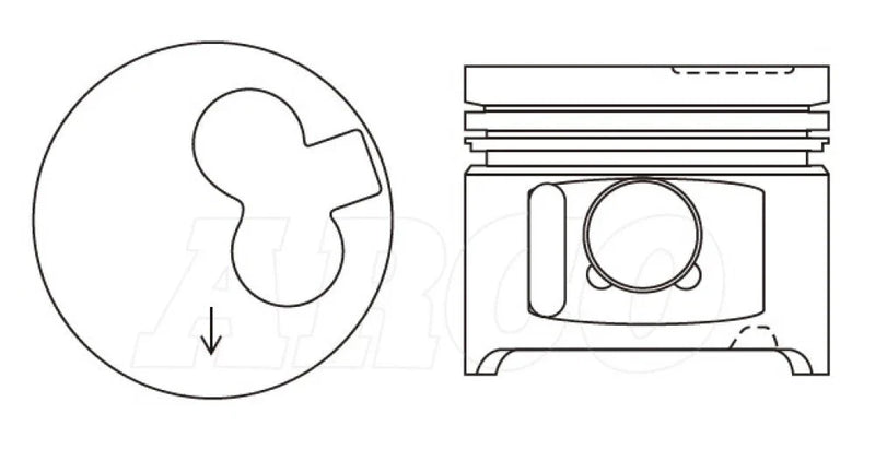 TOYOTA LANDCRUISER HZJ79 HZJ105 4.2L 1HZ 1 X ENGINE PISTON & PIN