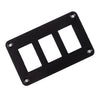 Universal Use 3 Gang Rocker Switch Dash Mount Holder Panel