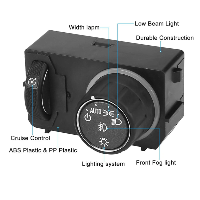 Chevrolet Tahoe Headlight Switch & Fog Lamp Main Light Switch (2014-2019)