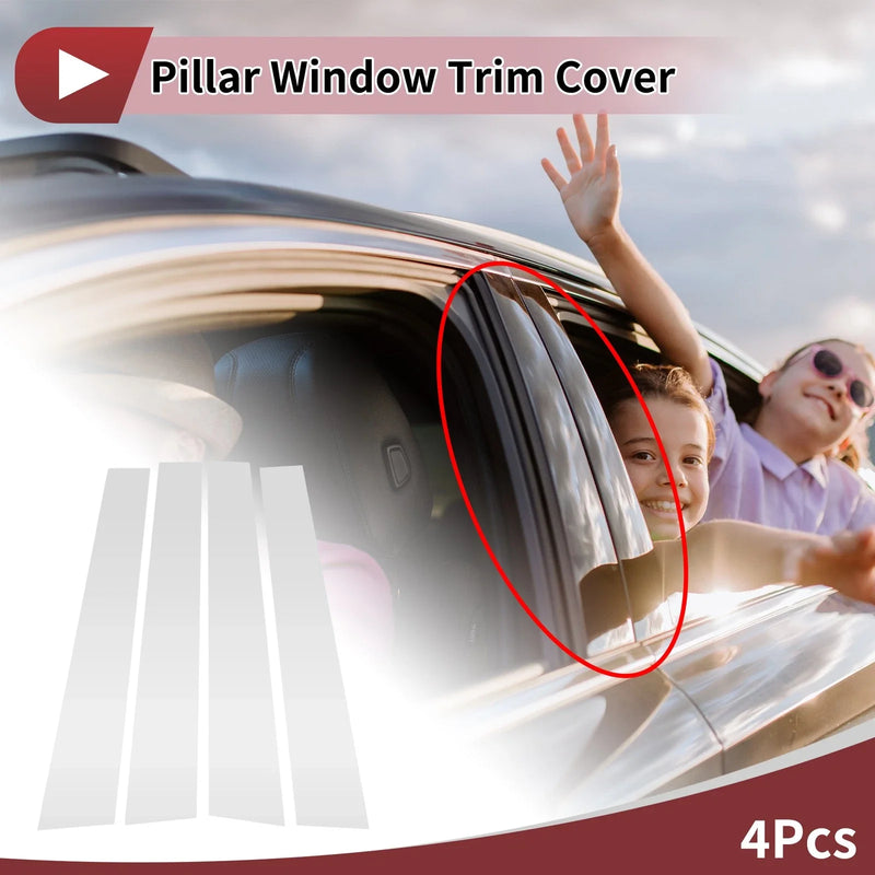 Toyota 4Runner 4 Pcs Door Pillar Window Trim (2010–2023)