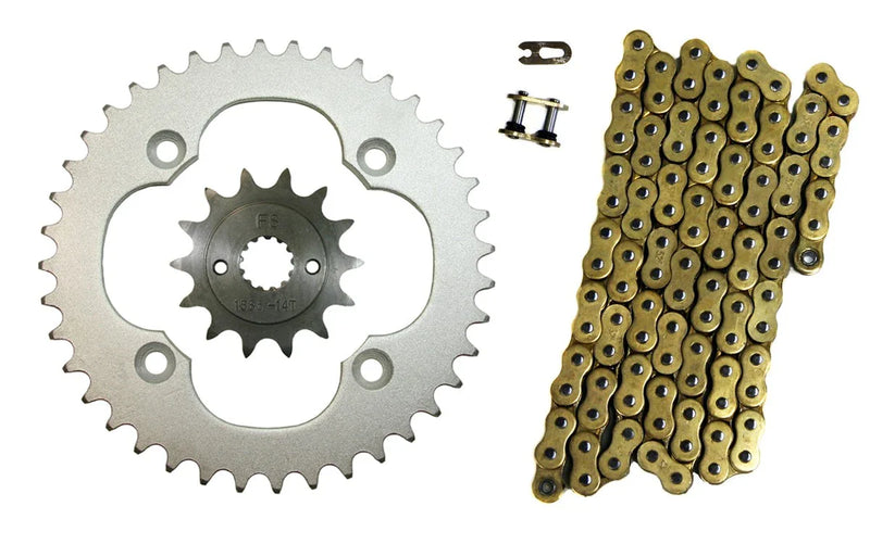 Suzuki Quadsport 400 Gold 520x96 O-Ring Chain & 14/40 Sprockets (2009–2014)