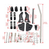 Harley Dyna Low Rider BLK Forward Controls Footpegs (2000-2012)