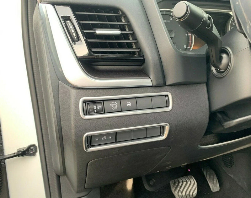 Nissan Rogue Silver Headlight Switch Button Cover 2 x (2021-2023)