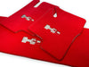 Hummer H2 with H2 Emblem Tailored Red Floor Mats (2003-2009)