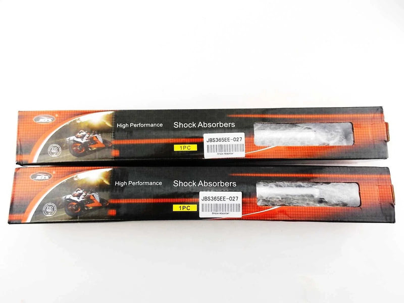 Yamaha TT500 365mm JBS Orange/Chrome Shock Absorbers (1977-1981)