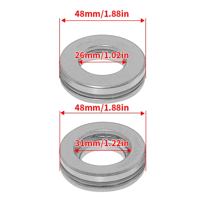Yamaha RZ250 SRV250 YX600 YB100 FJ600 RD200 FZR250 Steering Head Bearing Kit (1980-1999)
