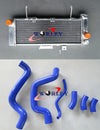 Suzuki SV650N SV650 2003-2004 Aluminum Radiator + Blue Hose