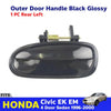 Exterior Door Handle Rear Left Black Fits Honda Civic EM EK 4D Sedan 1996-00 D05