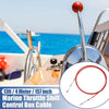 1 Pcs 13ft Marine Throttle Shift Control Box Cable with Clevis Red