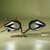 Motorcycle Yellow White LED Flush Mount Turn Signals (12V)