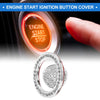 Land Rover Silver Tone Push Start Button Cover 4cm