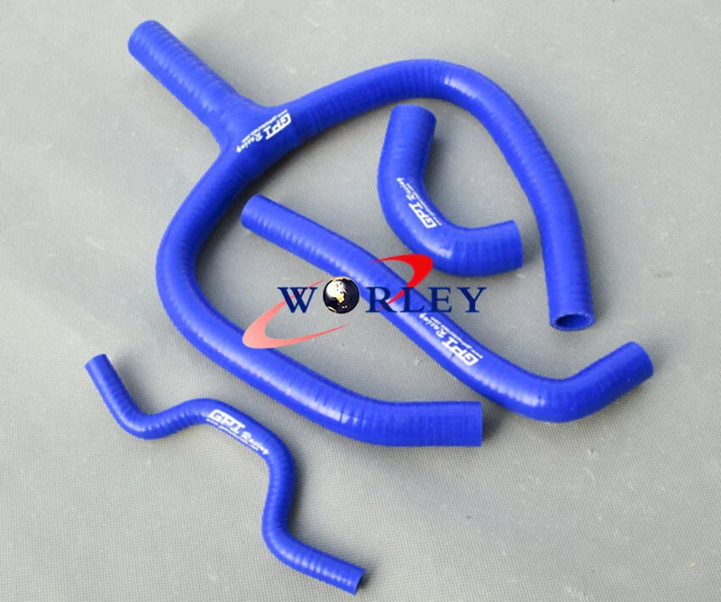 Kawasaki KXF 250 KX250F Silicone Radiator Y Hose Blue (2009-2016)